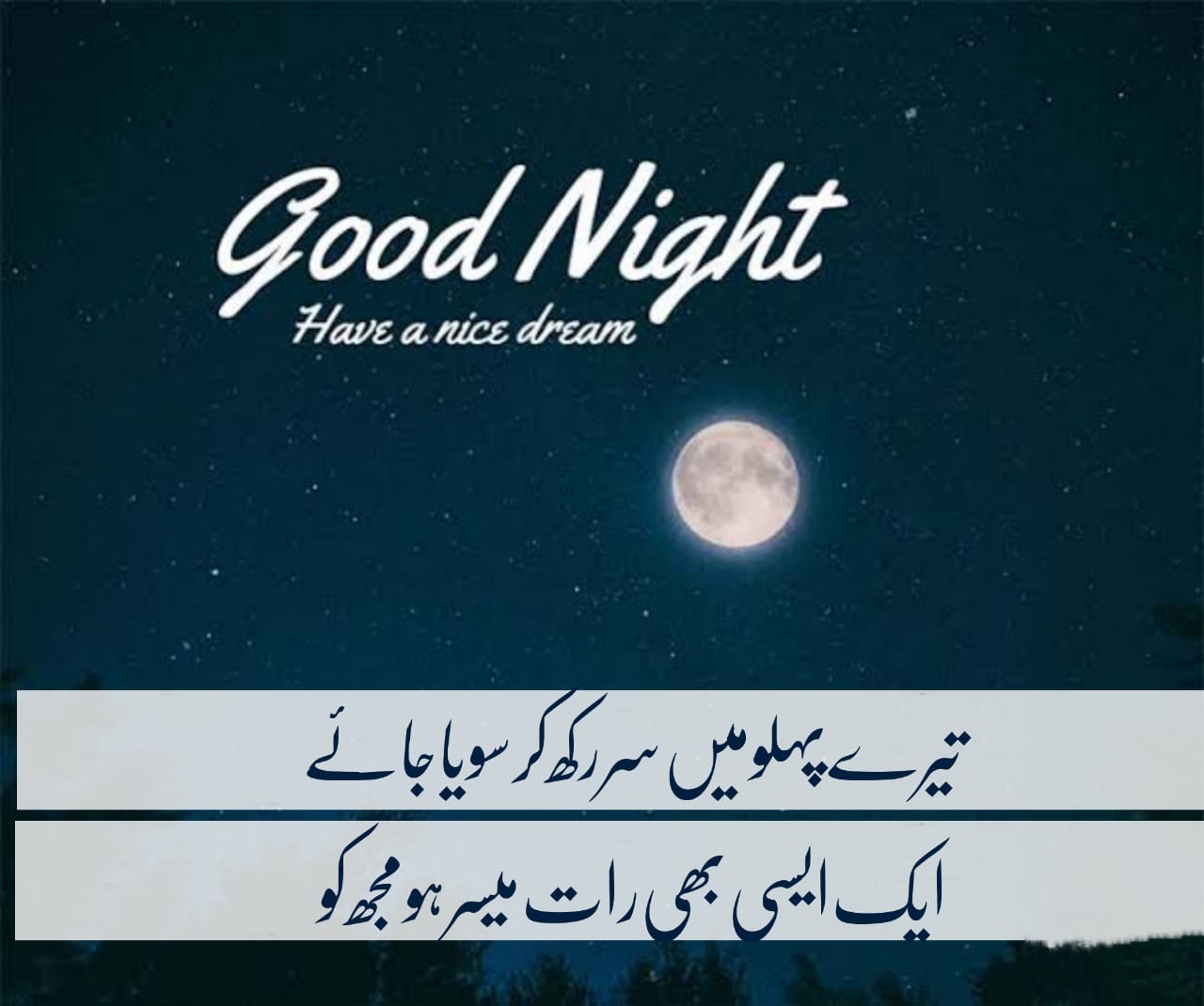 Good Night Poetry In Urdu